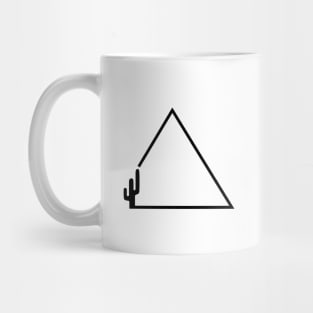 Cactus Triangle - Black Mug